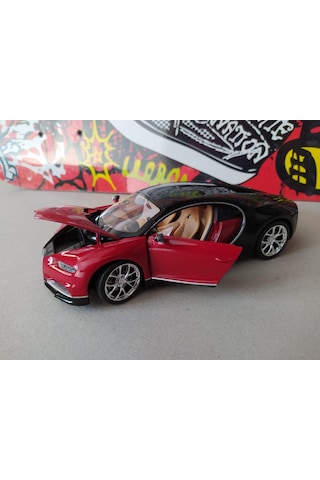 1 / 24 Ölçek Welly Koleksiyon Metal Model Araba Bugatti Chiron