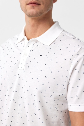 Süvari Beyaz Regular Baskılı Polo Yaka Tişört-37382 Beyaz