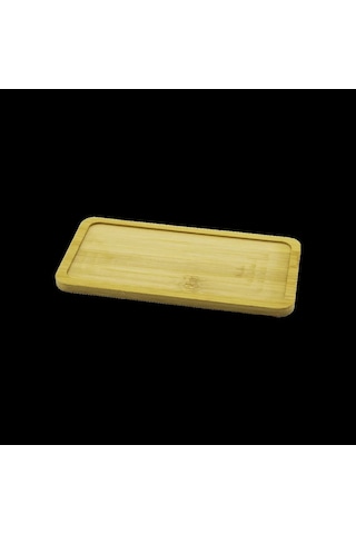 Jenerik Dikdörtgen Ahşap Bambu Yağdanlık Altlık 20x10 Cm Çok Renkli