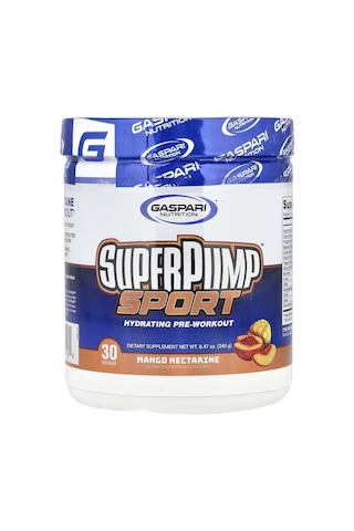 Superpump Sport, Hydrating Pre-workout, Mango Nectarine, 8.47 Oz 240 G Usa