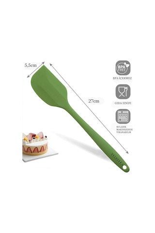 4lü Silikon Spatula Seti Yanmaz Yapışmaz Çizmez 27cm