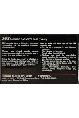 Kayıt İçin Ses Kaseti Zzz Zd-60 İçin Manyetik Bant Çalar 436091127