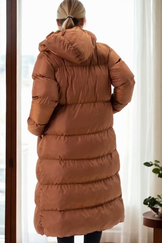 Z9756 Dewberry Bayan Şişme Kaban-camel Camel