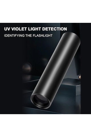 Ranyeek 365nm Uv Tespit Feneri, Kedi Mantarı Ve Parça Tanıma, Alüminyum Gövde, 500mah Şarjlı Pil, Siyah Siyah