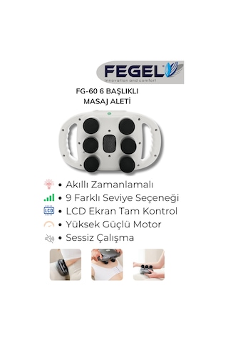 Fegel Pulsezen 6x Akıllı Tüm Vücut Terapi Tabancası Beyaz
