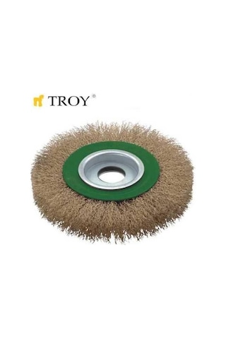 Troy 27704-178 Saçaklı Daire Fırça Tel Fırça Spirel Taşlama 178M
