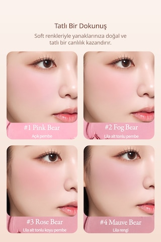 Dasique Karıştırılabilir Renk Tonlarına Sahip 4lü Jel Allık Blending Mood Cheek 17 Mauve Bear 17 Mauve Bear