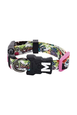 M-pets Urban Style Graffiti Köpek Boyun Tasması Small 22,9x35,6 Cm 244-58059.02 Çok Renkli