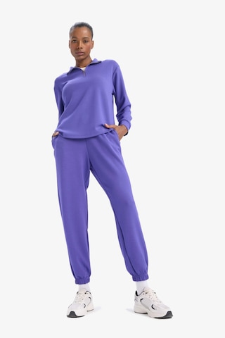 DeFactoFit Oversize Geniş Kalıp Yarım Fermuarlı Dik Yaka Modal Sporcu Sweatshirt D7126AX25SPPR273