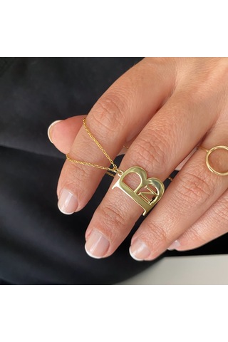 Simurg Jewellery Gümüş Tasarım Harfli Kolye