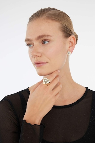 DeFacto Afra x DeFacto Beyaz Kalp Desenli Yüzük E3042AXNSGD1