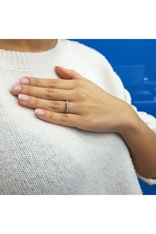 Lova G Renk 0,25 Karat Pırlanta Beştaş Yüzük - IDL Sertifikalı