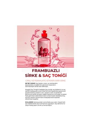 Muggio Frambuazlı Sirke & Saç Toniği 500 ML