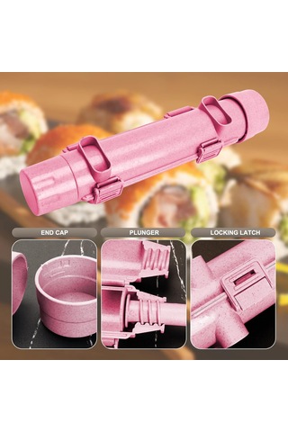 Pxcl Suşi Makinesi, Suşi Bazukası, Suşi Dıy Yapma Makinesi Sebze Pembe