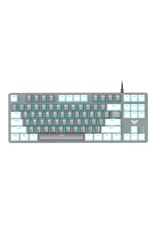 Aula F3287 Mavi Işıklı Kablolu Mekanik İngilizce Q Tkl Gaming Oyu
