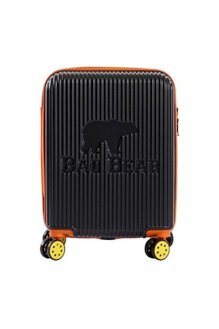Bad Bear Logo Suitcase 23.01.80.003s Siyah Kabin Küçük Boy Valiz 40lt Siyah