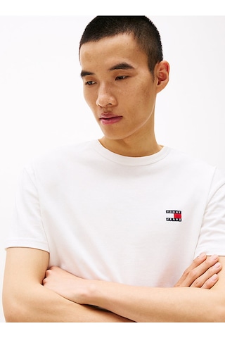 Tommy Hilfiger Tjm Reg Badge Tee Ext Beyaz