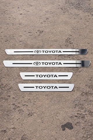 Toyota Krom Plastik 4 Parça Kapı Parlak Eşik Seti