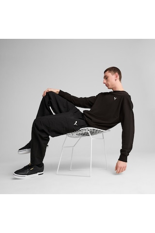 Puma Wardrobe Essentıals Erkek Geniş Kesim Sweatshırt 629650 01 Siyah