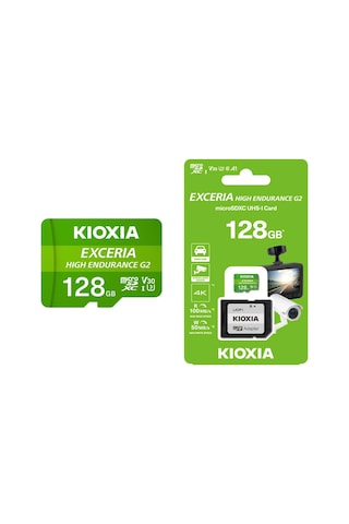 Kıoxıa 128gb Exceriag2, Lmhe2g128gg2, A1 V30 4k, Cl10, 100mb/s, Microsd Kart Bellek Sd Adaptörlü