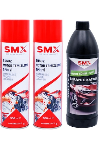 Susuz Motor Temizleme Spreyi 2 Adet 500 Ml - Seramik Katkılı Hızlı Ve Pratik Cila