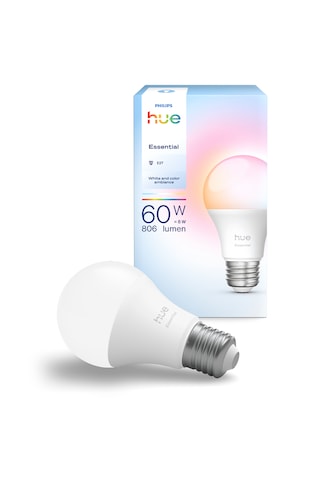 Philips Hue Essential 8w E27 806 Lumen Renkli Akıllı Ampul A60