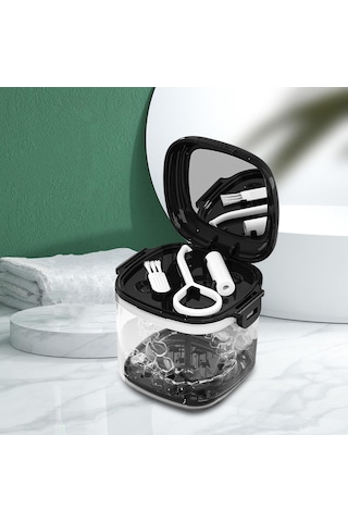 Dolıty Yaşlı Hediye Için Süzgeç Sepeti Protez Kupası Siyah