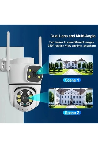 A13 Ukron 4mp Wifi Kablosuz Fullhd 360 Derece Renkli Gece Görüşlü