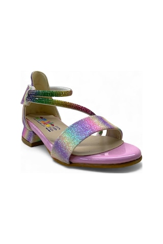 796 Kız Bebek Topuklu Abiye Ayakkabı Renkli