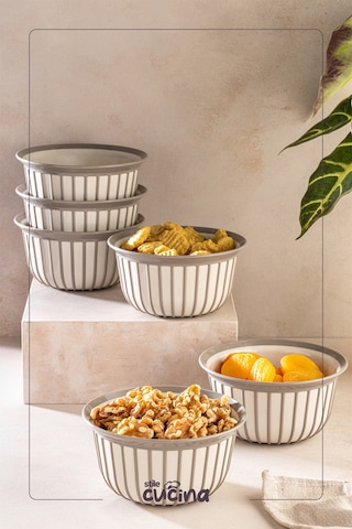 Linea 6lı Pratik Çerezlik Bej 500 Ml Bej