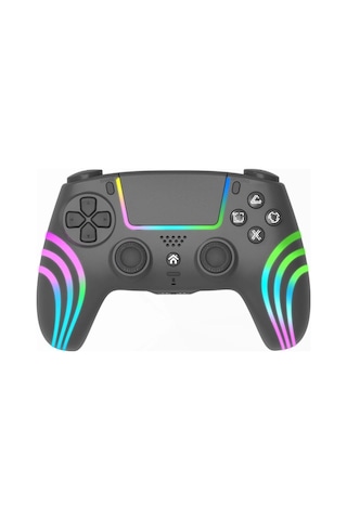Playstation 4 Ve Pc İçin Rgb Led Kablosuz Kontrol Cihazı Siyah