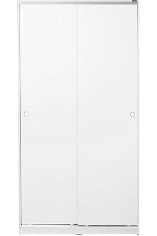 5 Raflı Sürgülü Gardırop - Beyaz