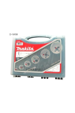 Makita D-16938 Bi Metal Delik Testere Tesisatçı Panç Seti 6 Parça