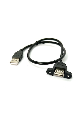 0.5 Metre Panel Tipi Dişi Erkek Usb Vidalı Usb Extension Usb Pane