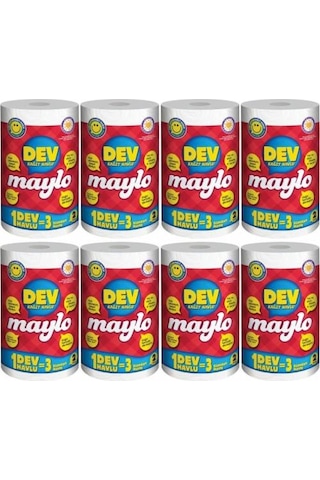 Maylo Dev Rulo Kağıt Havlu 8 Paket
