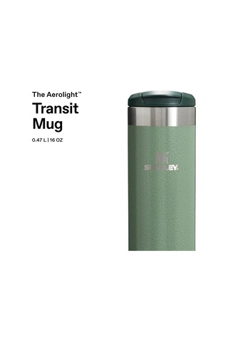 Stanley The Aerolight Transit Mug Termos Bardak, 0.47 Litre, Yeşil Hammertone Sku: Smg8690010146977 Açık