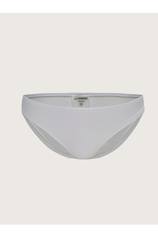 Lcw Dream Beyaz Düz Raşel Kumaş Kadın Bikini Alt
