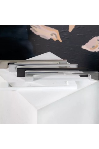 Aksmebel Mobilya Askısı D705 Mat Krom L 256 196648484 Siyah