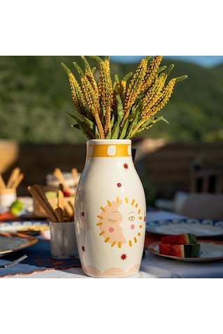 Evidea Deco Sun Madness Vazo - Renkli - 27 Cm Renkli