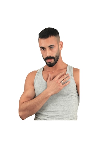 Erkek Antik Gümüş Kaplama Ayarlanabilir Dolama Formlu Kılıç Yüzük Gümüş