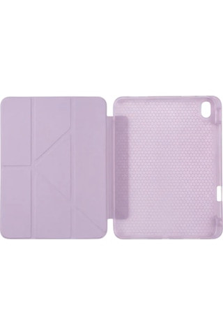 Ps Apple Uyumlu iPad Air 11 İnç M4 / M3 / M2 Tri Folding Standlı Kılıf - Lila Kapaklı Kılıf