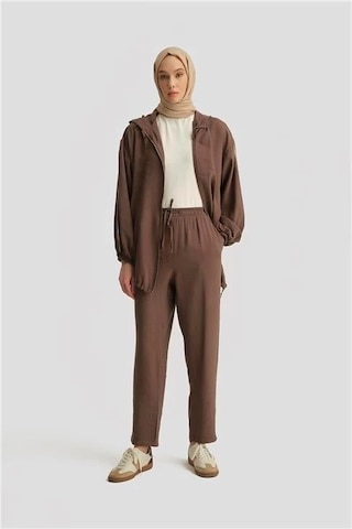 Armine Modal Havuç Pantolon 25yd4240-2 Kahverengi Kahverengi