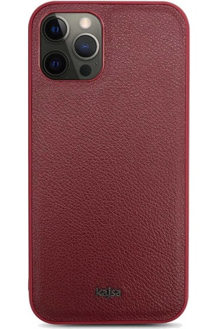 Kajsa Apple Uyumlu iPhone 12 Pro Max Kılıf Kajsa Luxe Collection Hakiki Deri Kapak ZORE-218930