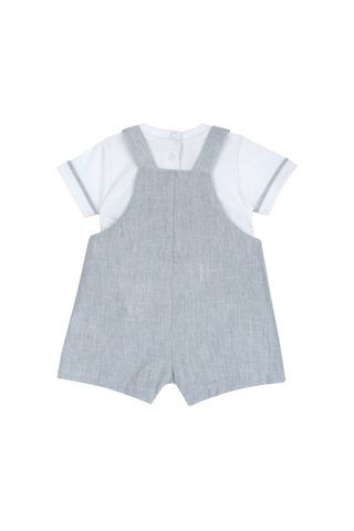 Chicco Erkek Bebek Kısa Kollu Tişört Ve Kısa Tulum Takım 09101717000000 000038 Beyaz