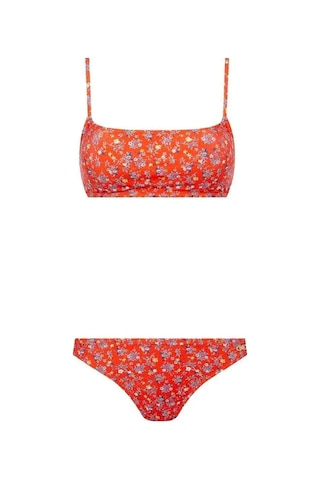 U.S. Polo Assn. Kadın Turuncu Bikini Takım Turuncu