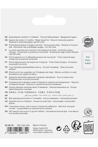 Faber-Castell Metalik 4'lü Karton Kutu Fosforlu Kalem Seti, Şık ve Parlak Renkler
