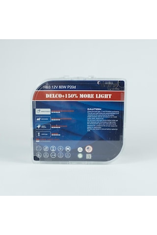 Delco U.s.a Hb3 9005 X-treme Vision +%150 Fazla Işık Far Ampulü 12 Volt