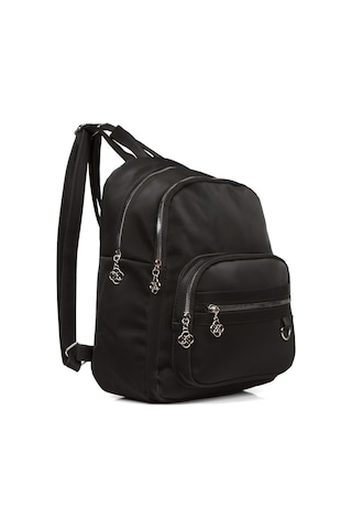 Kadın Günlük Siyah Sırt Çantası Siyah