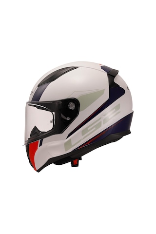 Ls2 Rapid 2 Driveway Kapalı Motosiklet Kaskı Beyaz - Mavi