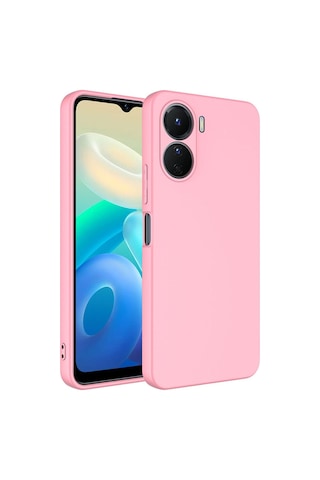 Vivo Y16 Kılıf Zore Mara Lansman Kapak Pembe